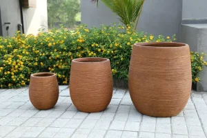 Maximize Patio Style With Large Planters That Create Strong Visual Anchors